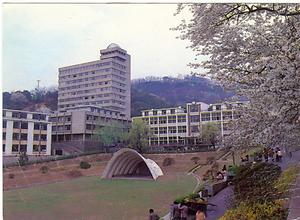 1980년대 조개탑의 봄 학교엽서