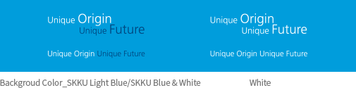 Backgroud Color_SKKU Light Blue/SKKU Blue & White White