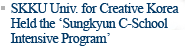 SKKU Univ. for Creative Korea Held the 'Sungkyun C-School Intensive Program'