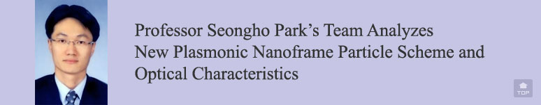 Professor Seongho Park’s Team Analyzes New Plasmonic Nanoframe Particle Scheme and Optical Characteristics